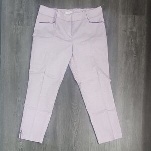 New York & Company Light Purple Cropped Pants